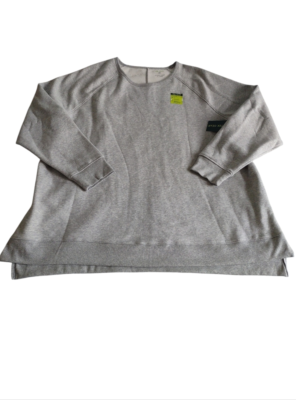 Tek Gear Women's 3X Grey Ultrasoft Fleece Sweatshirt